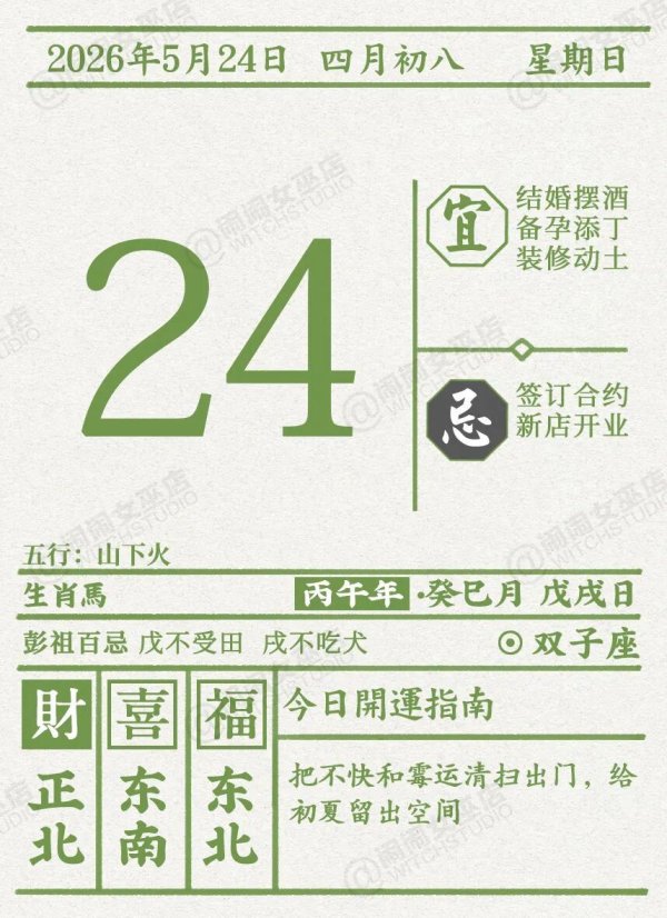 星历0524：天秤不适合网购 摩羯会想看老剧