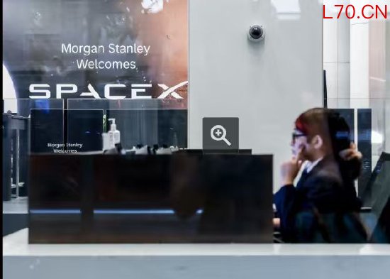 摩根士丹利纽约总部SpaceX标志
