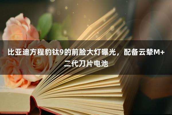比亚迪方程豹钛9的前脸大灯曝光，配备云辇M+二代刀片电池