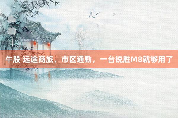 牛股 远途商旅，市区通勤，一台锐胜M8就够用了