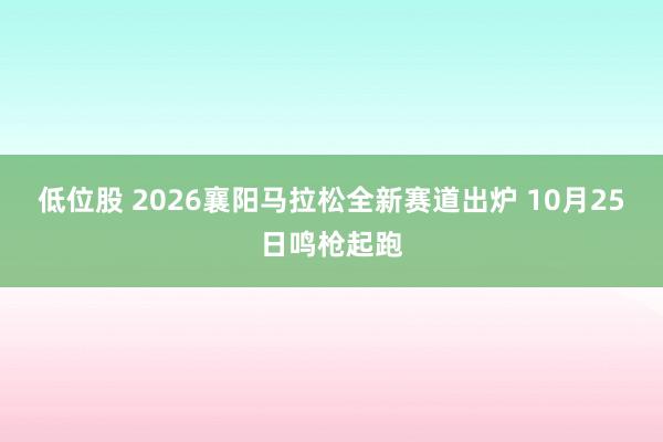 低位股 2026襄阳马拉松全新赛道出炉 10月25日鸣枪起跑